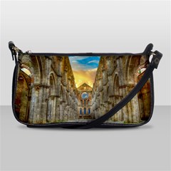 Abbey Ruin Architecture Medieval Shoulder Clutch Bags by Celenk