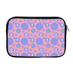 Pink Retro Dots Apple Macbook Pro 17  Zipper Case by snowwhitegirl