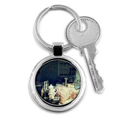 Abandonded Dollhouse Key Chains (round)  by snowwhitegirl