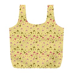 Hats Pink Beige Full Print Recycle Bags (l)  by snowwhitegirl