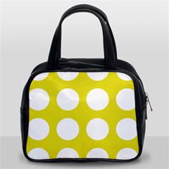 Big Dot Yellow Classic Handbags (2 Sides) by snowwhitegirl