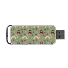 Music Stars Green Portable Usb Flash (one Side) by snowwhitegirl