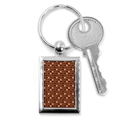 Grey Eggs On Russet Brown Key Chains (rectangle)  by snowwhitegirl