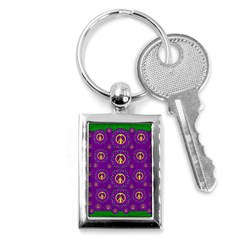 Peace Be With Us In Love And Understanding Key Chains (rectangle)  by pepitasart