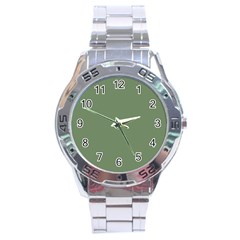 Army Green Stainless Steel Analogue Watch by snowwhitegirl