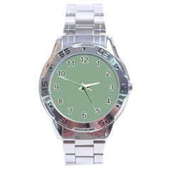 Mossy Green Stainless Steel Analogue Watch by snowwhitegirl