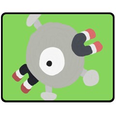 Magnemite (blue) Fleece Blanket (medium)  by SamEarl13