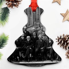 1927 Solvay Conference On Quantum Mechanics Ornament (christmas Tree)  by thearts