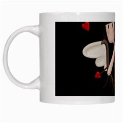 Cupid Girl White Mugs by Valentinaart