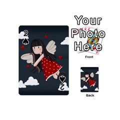 Cupid Girl Playing Cards 54 (mini)  by Valentinaart