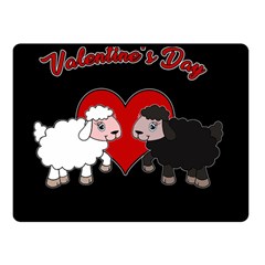 Valentines Day - Sheep  Fleece Blanket (small)