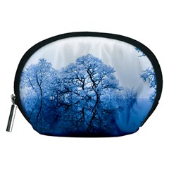 Nature Inspiration Trees Blue Accessory Pouches (medium) 