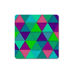 Background Geometric Triangle Square Magnet by Nexatart