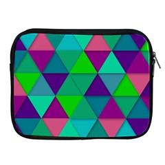 Background Geometric Triangle Apple Ipad 2/3/4 Zipper Cases by Nexatart