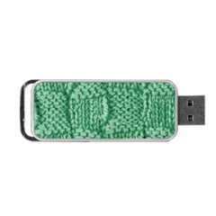 Knitted Wool Square Green Portable Usb Flash (one Side) by snowwhitegirl