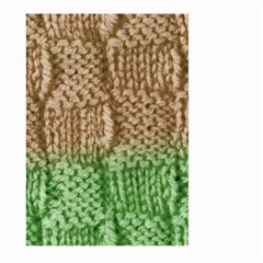 Knitted Wool Square Beige Green Large Garden Flag (two Sides) by snowwhitegirl