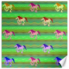 Rainbow Ponies Canvas 20  X 20   by CosmicEsoteric