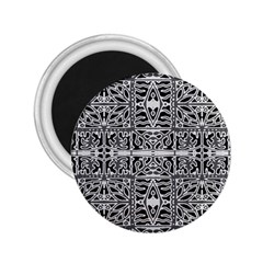 Dark Oriental Ornate Pattern 2 25  Magnets by dflcprints