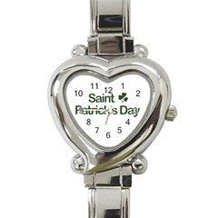  St  Patricks Day  Heart Italian Charm Watch by Valentinaart