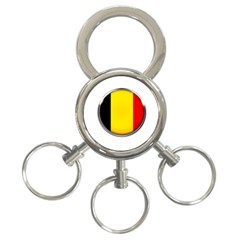 Belgium Flag Country Brussels 3-ring Key Chains by Nexatart