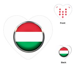 Hungary Flag Country Countries Playing Cards (heart)  by Nexatart