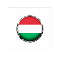 Hungary Flag Country Countries Small Satin Scarf (square) by Nexatart