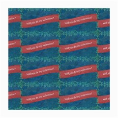 Valentine Day Pattern Medium Glasses Cloth by dflcprints