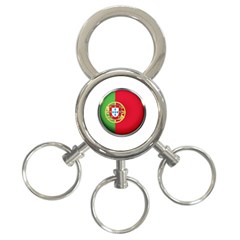 Portugal Flag Country Nation 3-ring Key Chains by Nexatart