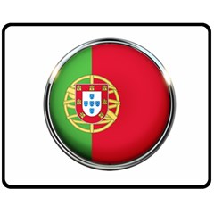 Portugal Flag Country Nation Fleece Blanket (medium)  by Nexatart