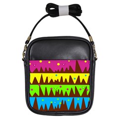 Illustration Abstract Graphic Girls Sling Bags by Nexatart