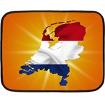 Holland Country Nation Netherlands Flag Fleece Blanket (Mini) 35 x27  Blanket