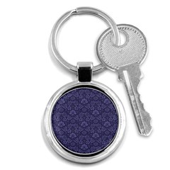 Damask Purple Key Chains (round)  by snowwhitegirl