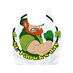 St  Patricks Day Full Print Recycle Bags (m)  by Valentinaart