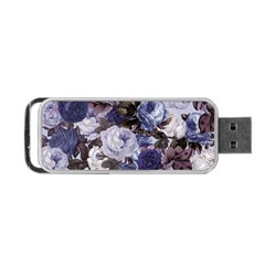 Rose Bushes Blue Portable Usb Flash (two Sides) by snowwhitegirl