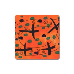 Egg Amongst Crosses Square Magnet by snowwhitegirl