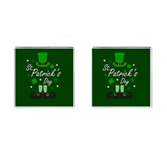 St Patricks Leprechaun Cufflinks (square) by Valentinaart