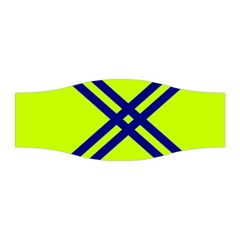 Stripes Angular Diagonal Lime Green Stretchable Headband