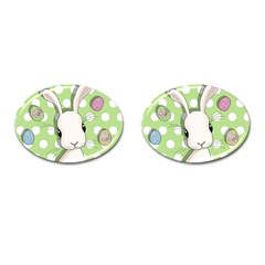 Easter Bunny  Cufflinks (oval) by Valentinaart