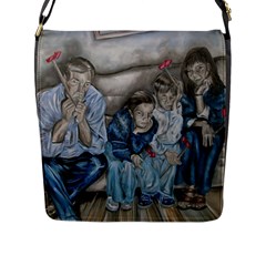 The Nobodies Flap Messenger Bag (l)  by redmaidenart