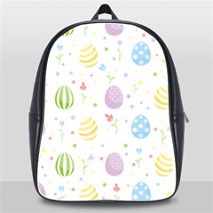 Easter Pattern School Bag (xl) by Valentinaart