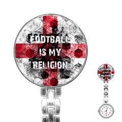 Football Is My Religion Stainless Steel Nurses Watch by Valentinaart