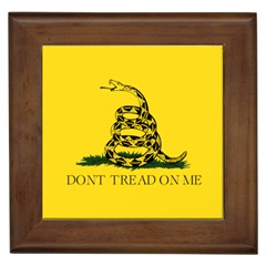 Yellow-gadsden Framed Ceramic Tile by snek