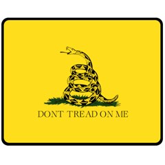 Gadsden Flag Don t Tread On Me Double Sided Fleece Blanket (medium)  by snek