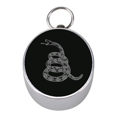 Gadsden Flag Don t Tread On Me Mini Silver Compasses by snek