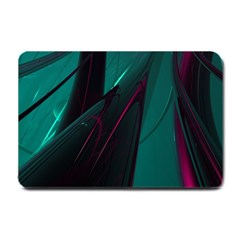 Abstract Green Purple Small Doormat  by Sapixe