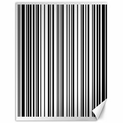 Barcode Pattern Canvas 12  X 16   by Sapixe