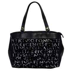 Antique Roman Typographic Pattern Office Handbags by dflcprints