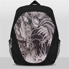 Chinese Dragon Tattoo Backpack Bag by Sapixe