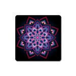 Mandala Circular Pattern Square Magnet Front