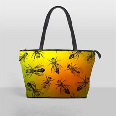 Insect Pattern Shoulder Handbags by Sapixe